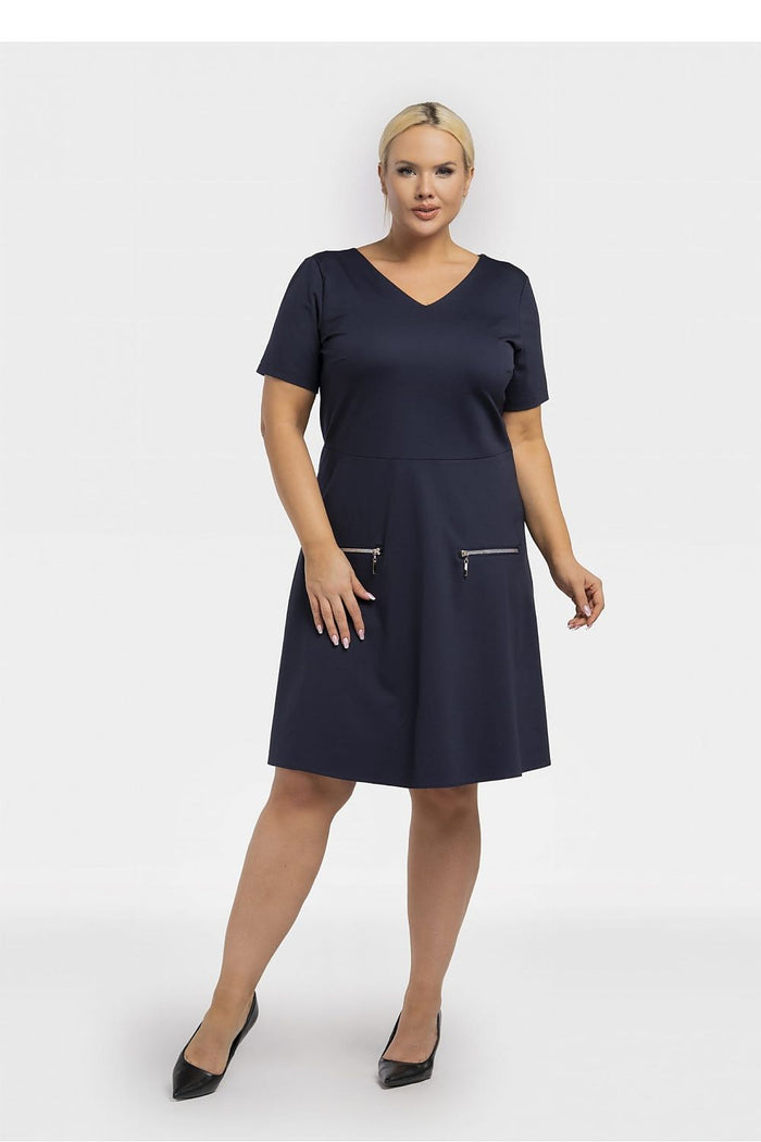 Plus size dress model 195022 Karko