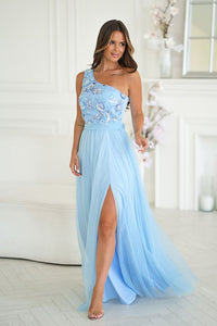  Long dress model 220092 Bicotone 