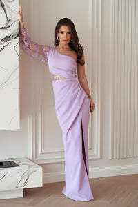  Long dress model 220100 Bicotone 