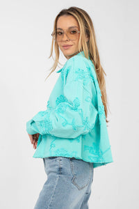  Denim jacket model 223790 Rue Paris 