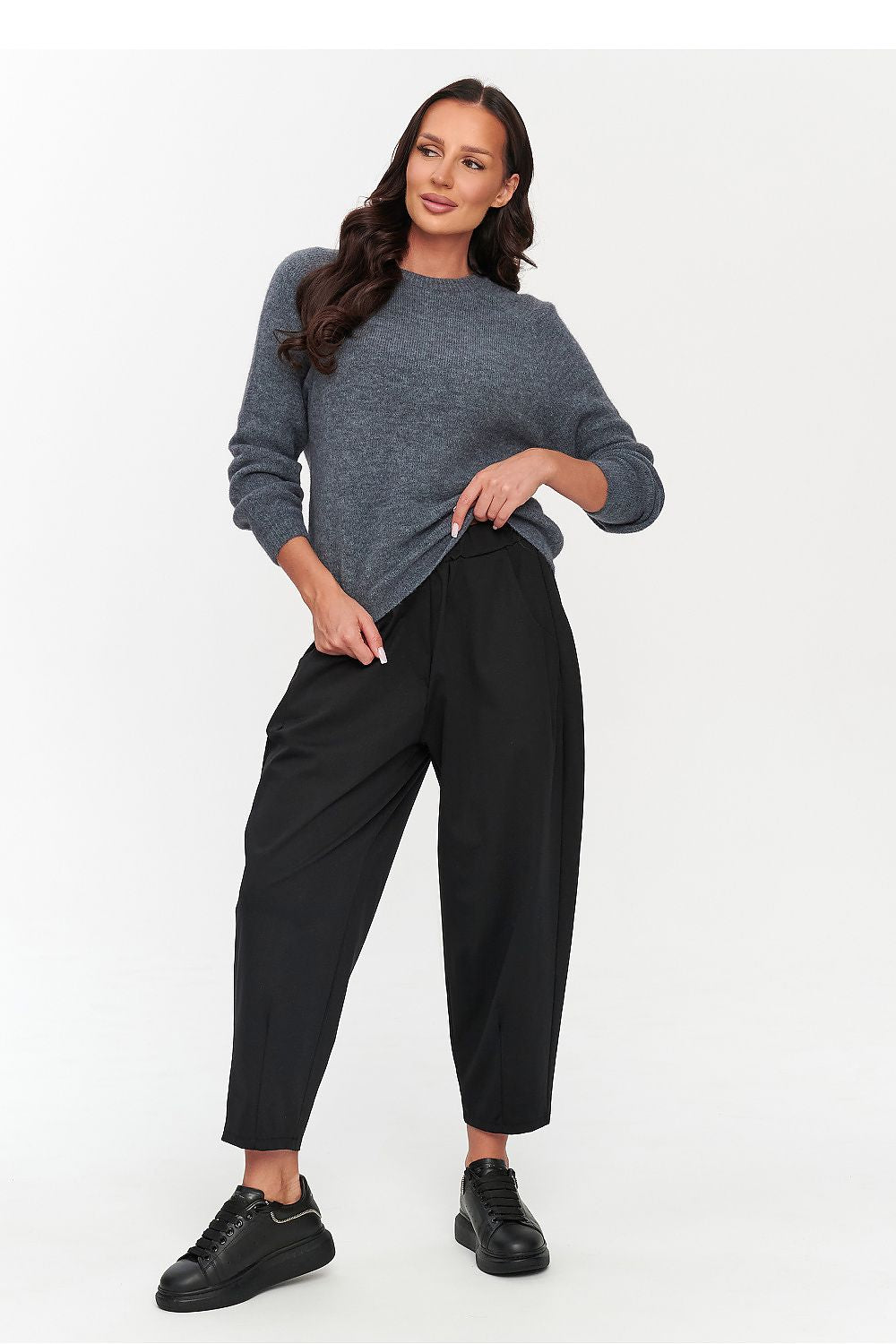  Women trousers model 230861 Makadamia 