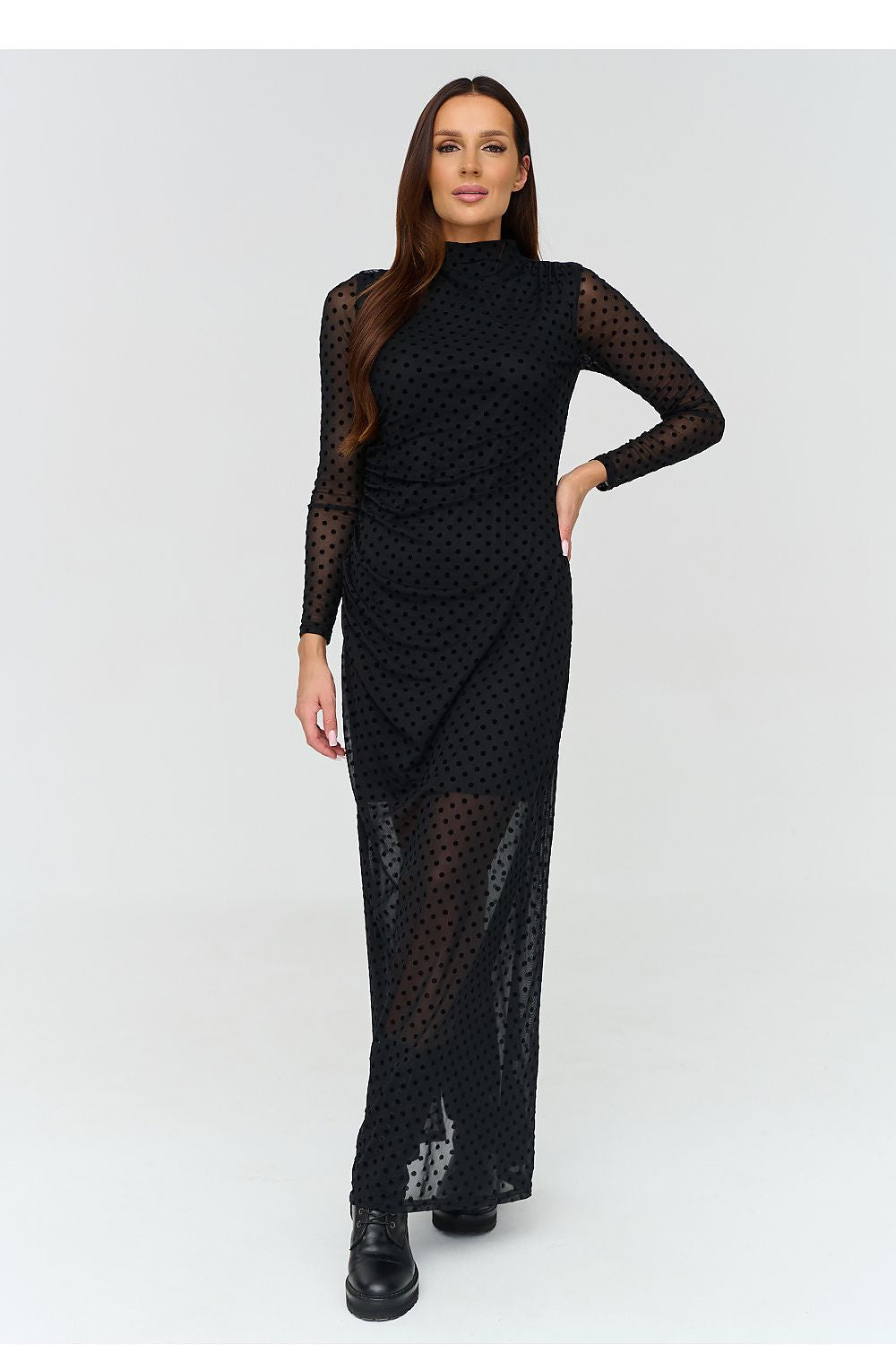  Evening dress model 231992 Makadamia 