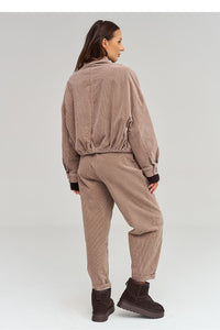  Corduroy jacket model 232012 Makadamia 