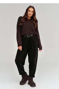  corduroy trousers model 232017 Makadamia 