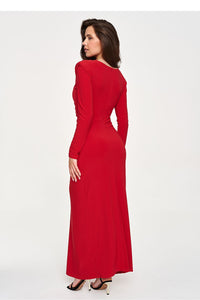  Long dress model 232508 Makadamia 