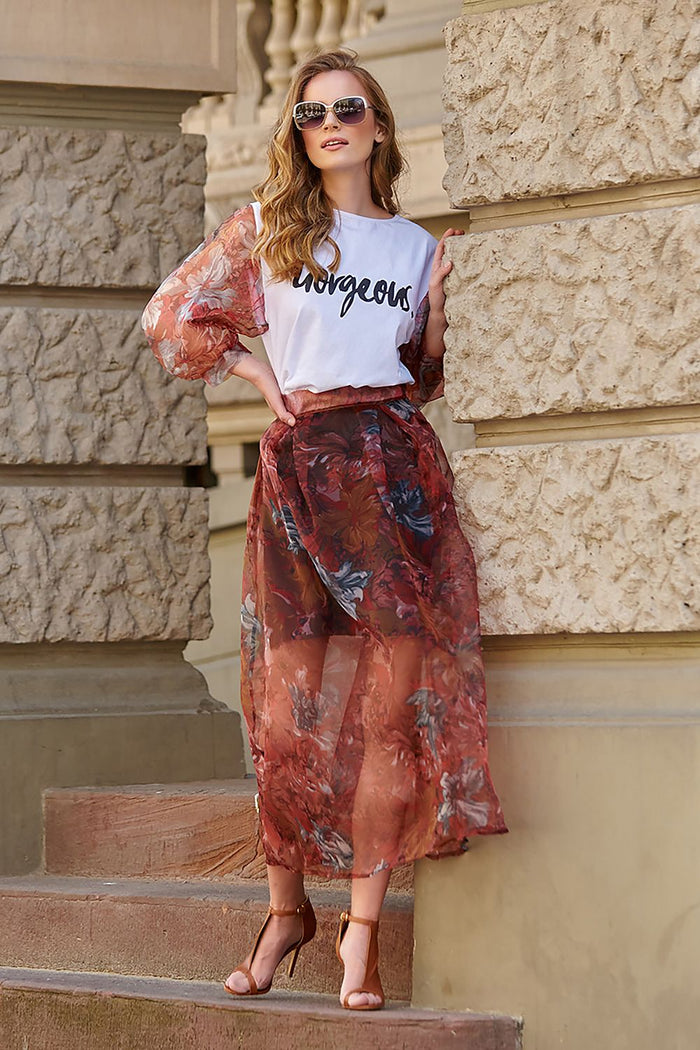  Blouse model 145603 Makadamia 