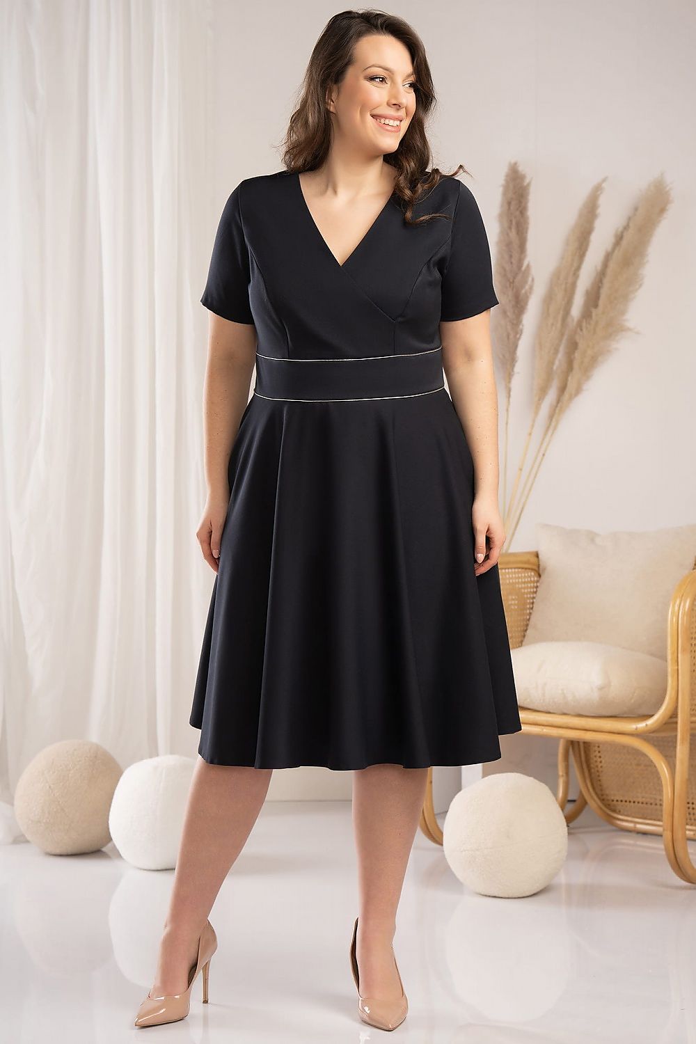 Plus size dress model 178554 Karko