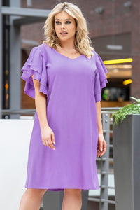 Plus size dress model 180444 Karko