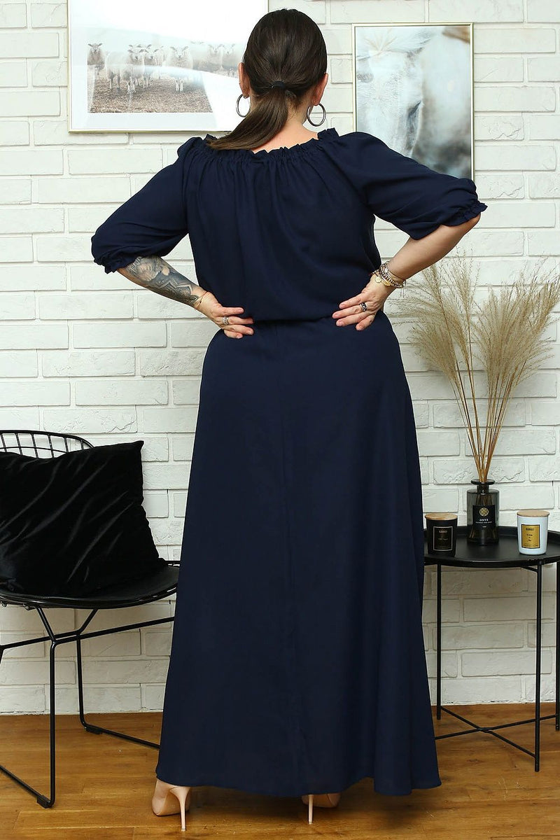 Plus size dress model 182178 Karko