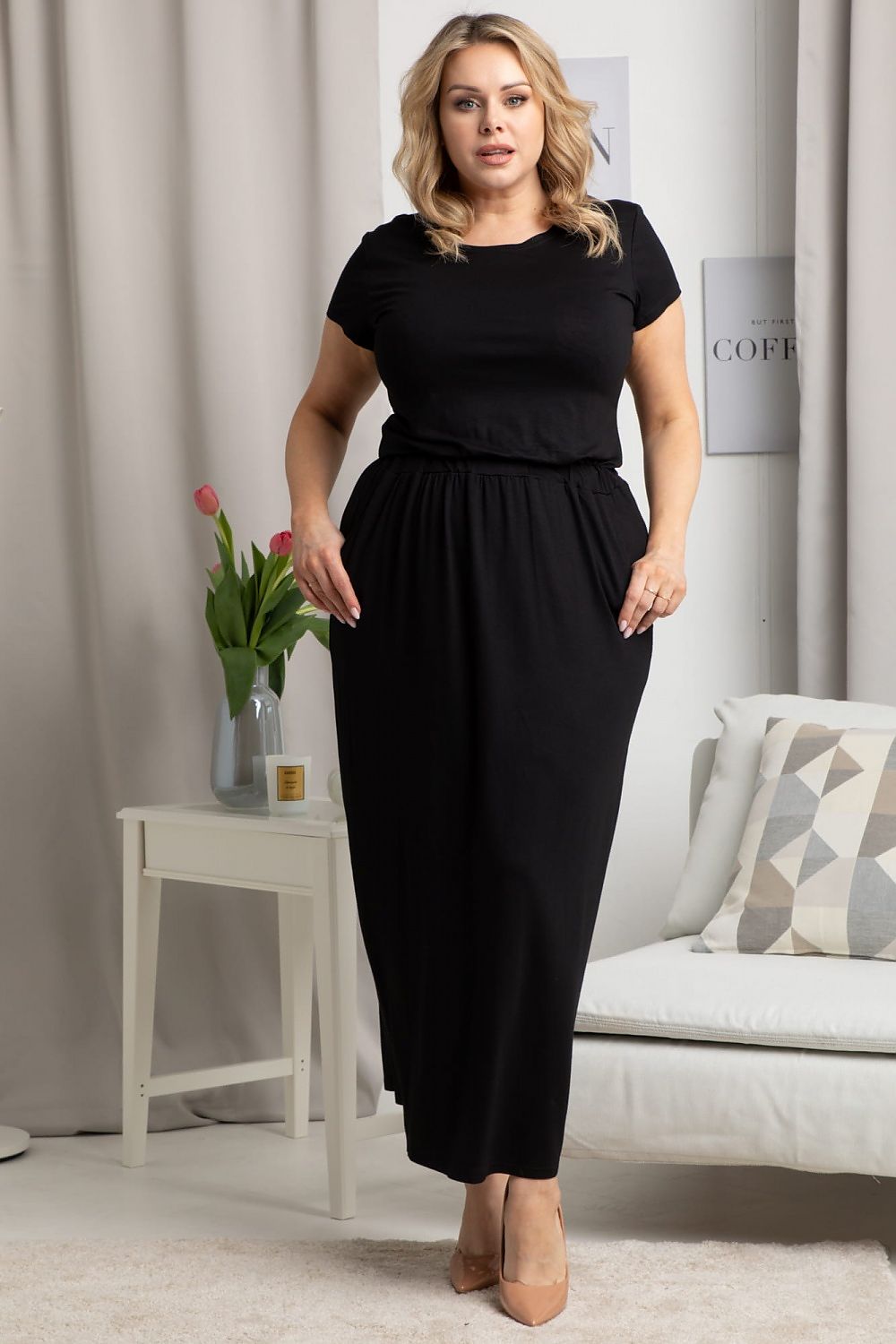 Plus size dress model 183389 Karko