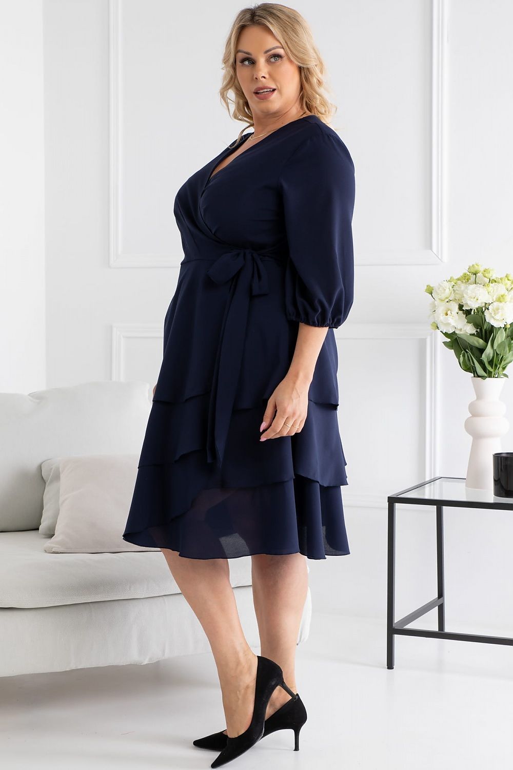 Plus size dress model 168966 Karko