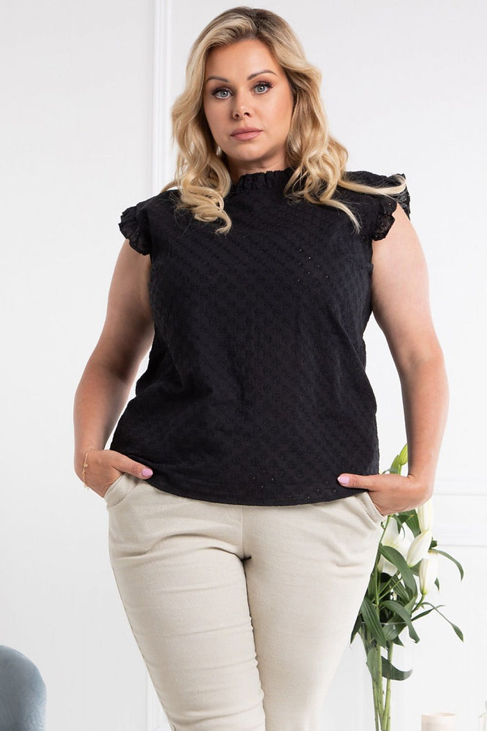 Plus size blouse model 169168 Karko