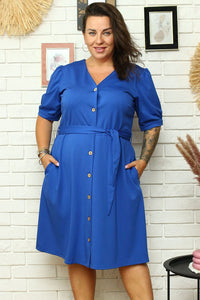 Plus size dress model 169672 Karko