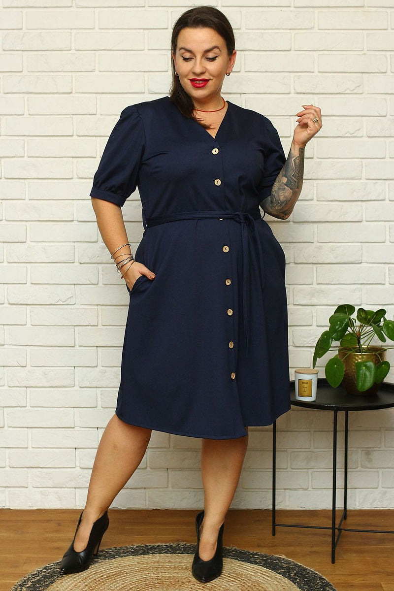 Plus size dress model 169677 Karko