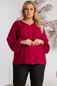 Plus size blouse model 169689 Karko