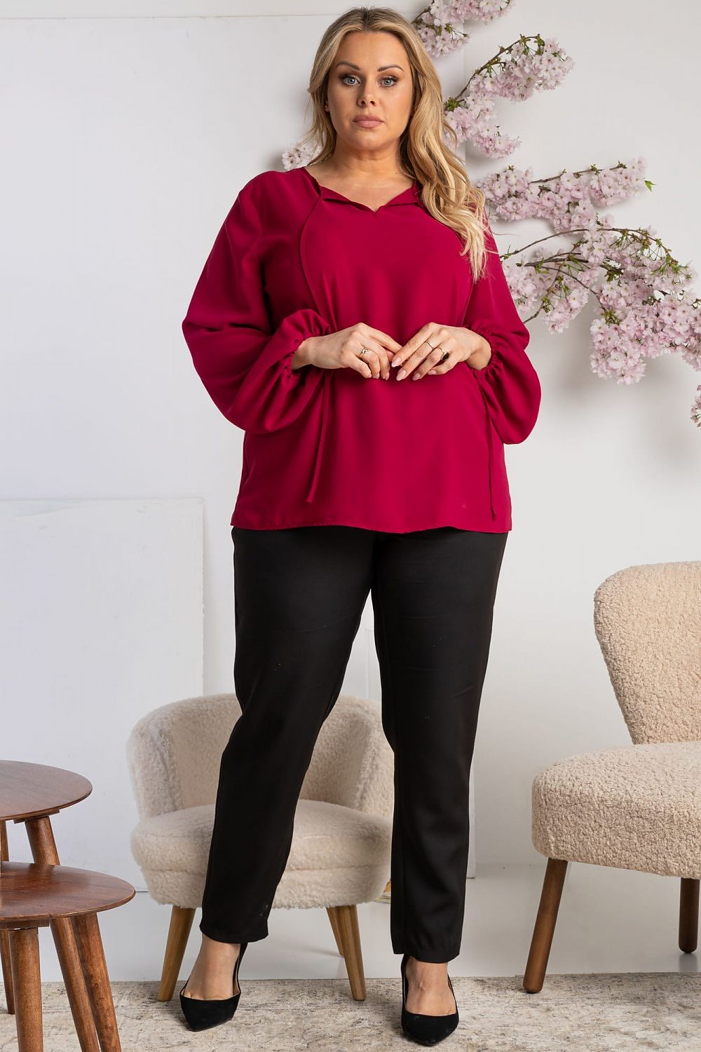 Plus size blouse model 169689 Karko